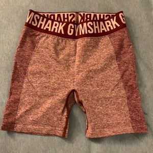 GYMSHARK red marl flex biker shorts. Lightly worn size medium